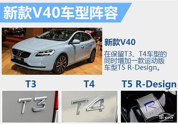 沃尔沃新款V40登陆北京车展 动力提升