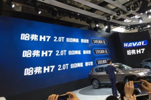 2016北京车展重磅新车：哈弗蓝标H7售14.98万起